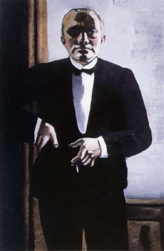 Max Beckmann self portrait in a tuxedo